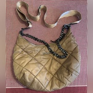MZ Wallace quilted crescent shaped crossbody bag